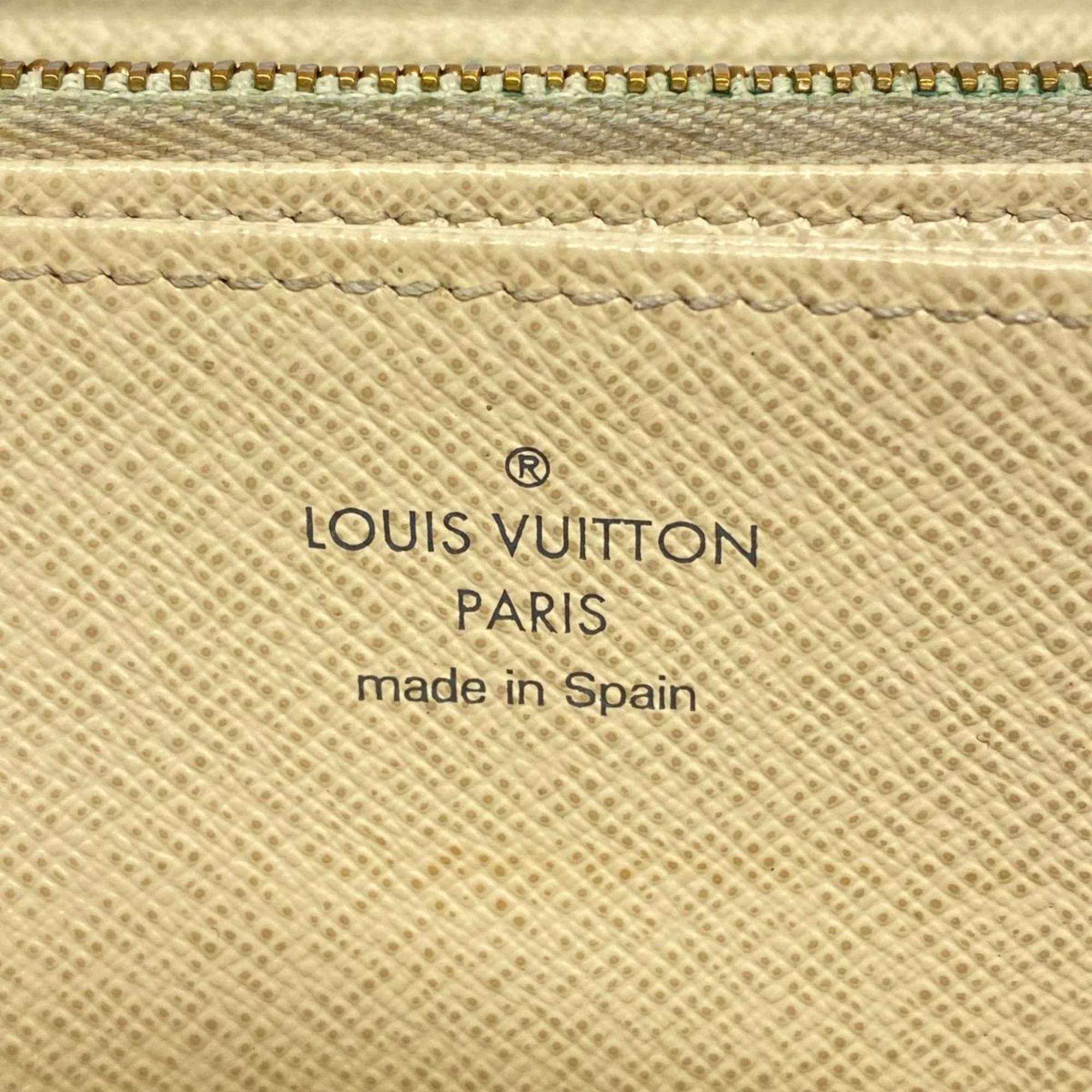 ルイ・ヴィトン(Louis Vuitton) ルイ・ヴィトン 長財布 ダミエ・アズール ジッピーウォレット N60019 ホワイトメンズ レディース