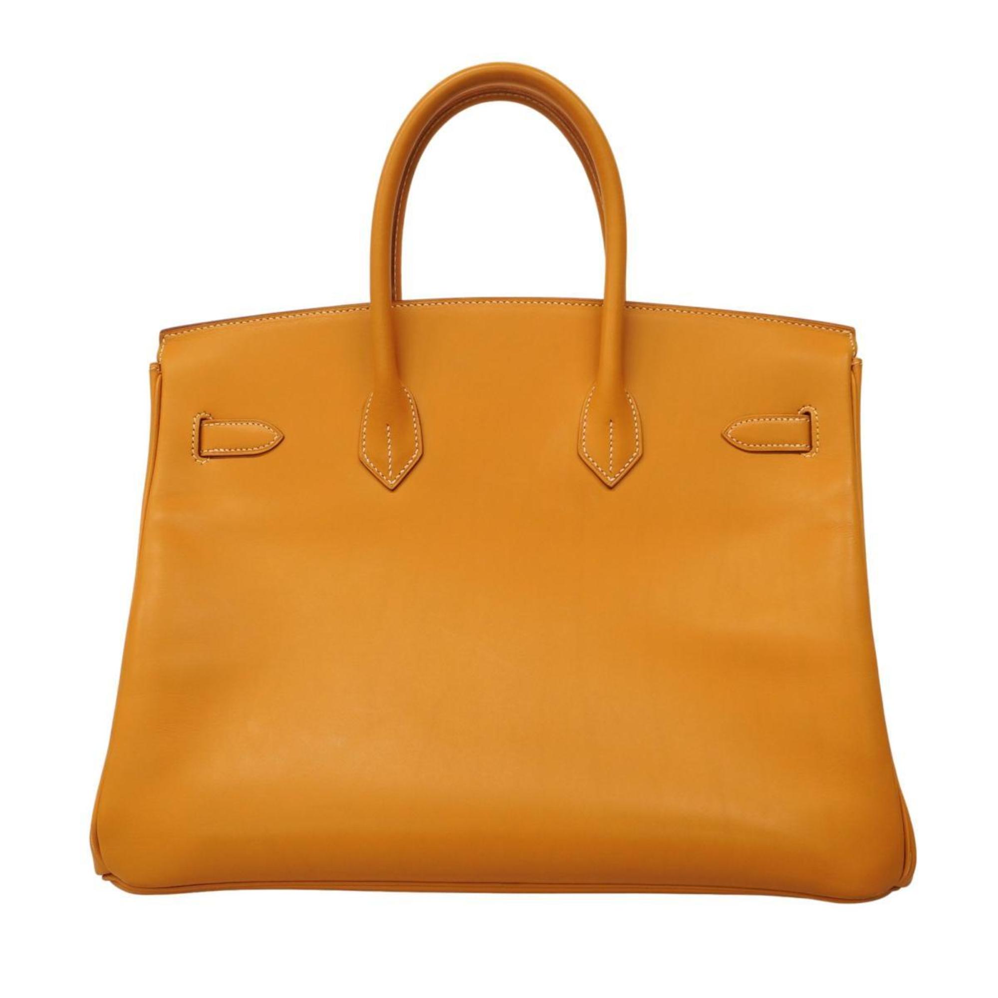 エルメス(Hermes) エルメス ハンドバッグ バーキン35 □D刻印 ヴァッシュ ナチュラル   レディース