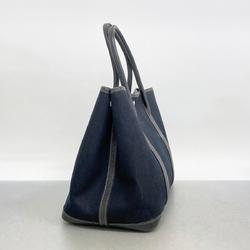 エルメス(Hermes) エルメス トートバッグ ガーデンPM □N刻印 トワルオフィシエ ブラック   レディース