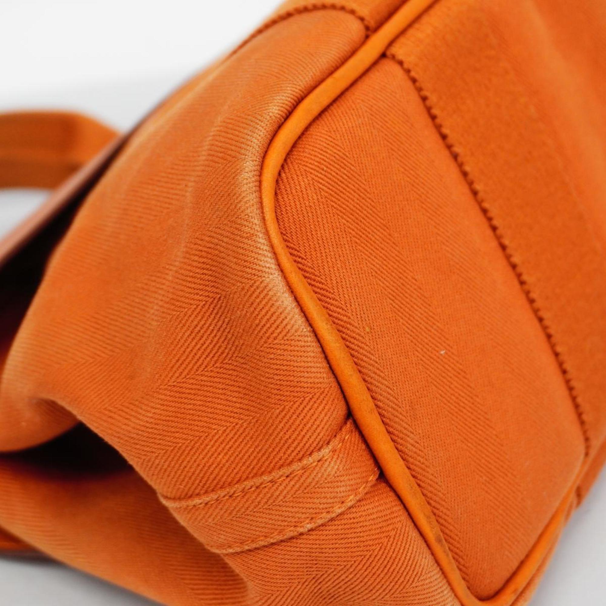 エルメス(Hermes) エルメス ハンドバッグ ヴァルパライソPM トワルシェブロン オレンジ   レディース