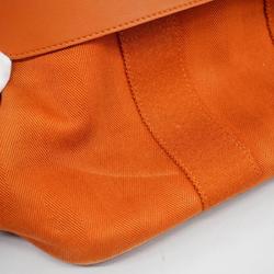 エルメス(Hermes) エルメス ハンドバッグ ヴァルパライソPM トワルシェブロン オレンジ   レディース