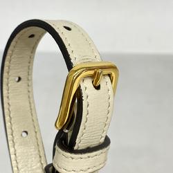 グッチ(Gucci) グッチ ショルダーバッグ GGスプリーム ホースビット 645454  レザー ブラウン ホワイト   レディース