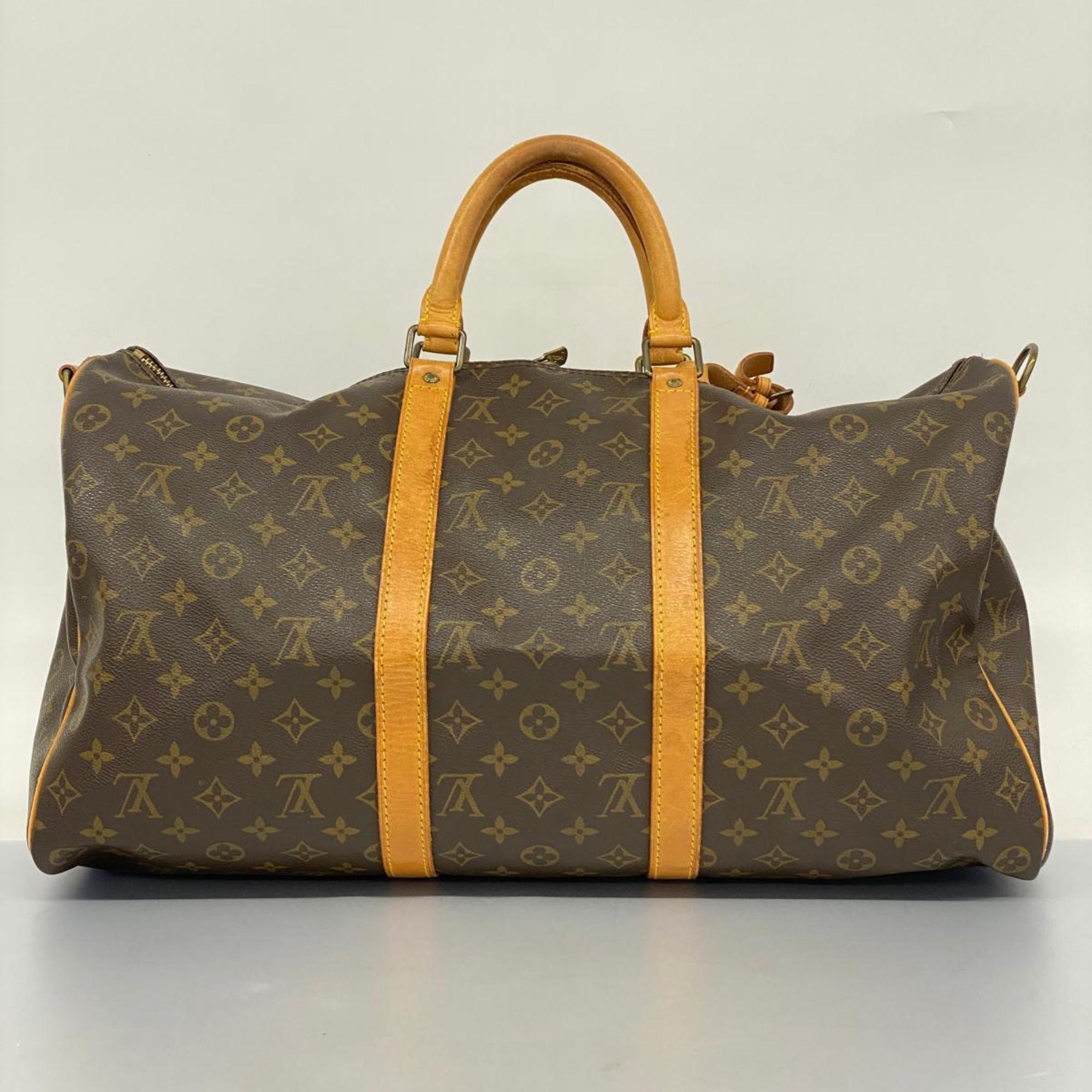 ルイ・ヴィトン(Louis Vuitton) ルイ・ヴィトン ボストンバッグ モノグラム キーポルバンドリエール50 M41416 ブラウンメンズ レディース