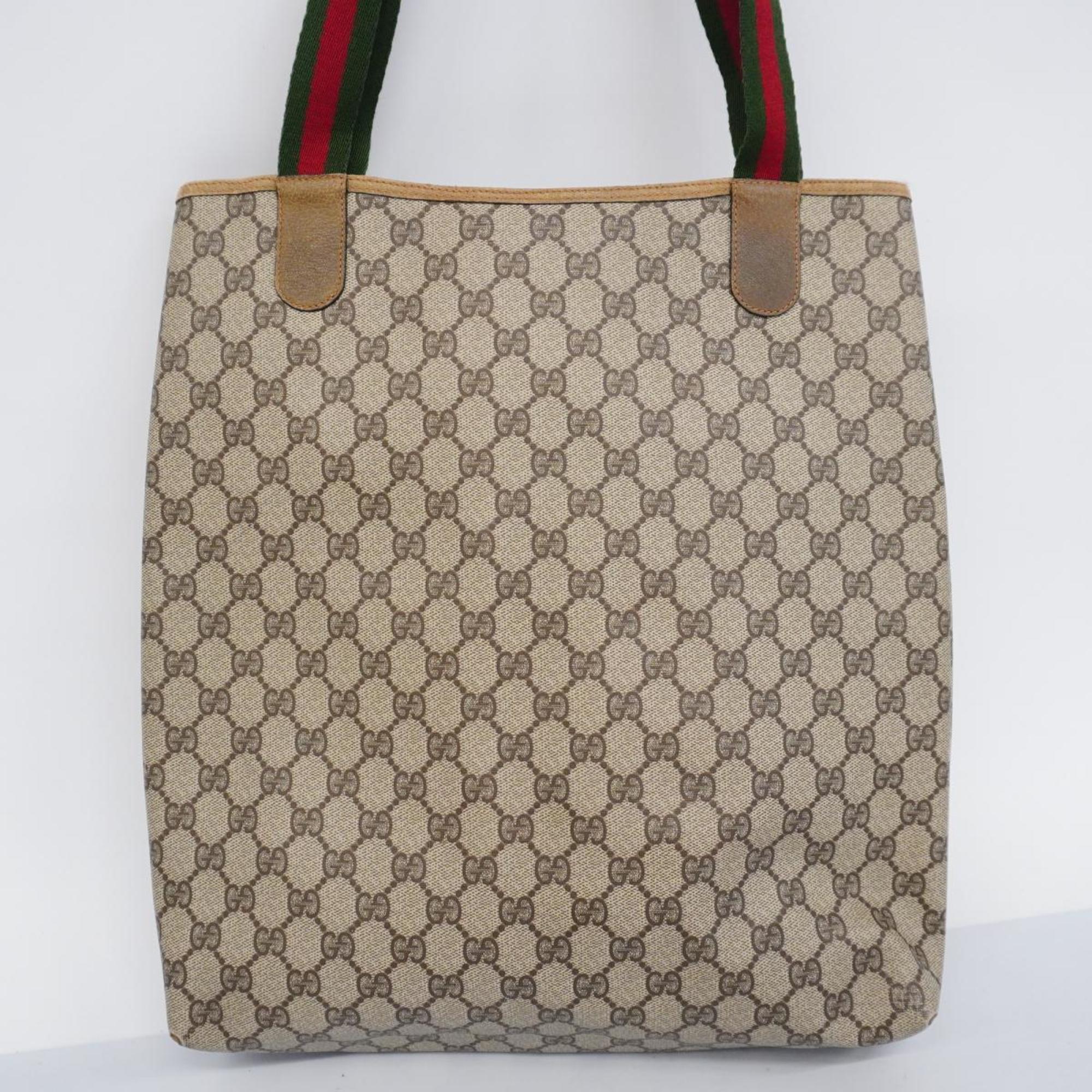 グッチ(Gucci) グッチ トートバッグ GGスプリーム シェリーライン 02 003 53  レザー ブラウン  レディース