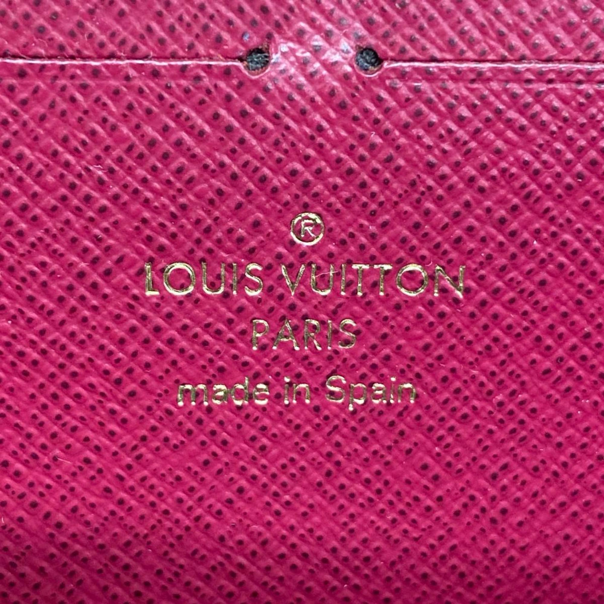 ルイ・ヴィトン(Louis Vuitton) ルイ・ヴィトン 長財布 モノグラム ポルトフォイユクレマンス M60742 ブラウン フューシャメンズ レディース