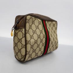 グッチ(Gucci) グッチ クラッチバッグ GGスプリーム シェリーライン 98 30 014 3553  ブラウン   レディース