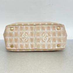 シャネル(Chanel) シャネル トートバッグ ニュートラベル ナイロン ベージュ シャンパン レディース