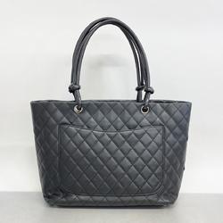 シャネル(Chanel) シャネル ショルダーバッグ カンボン ラムスキン ブラック   レディース