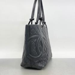 シャネル(Chanel) シャネル ショルダーバッグ カンボン ラムスキン ブラック   レディース