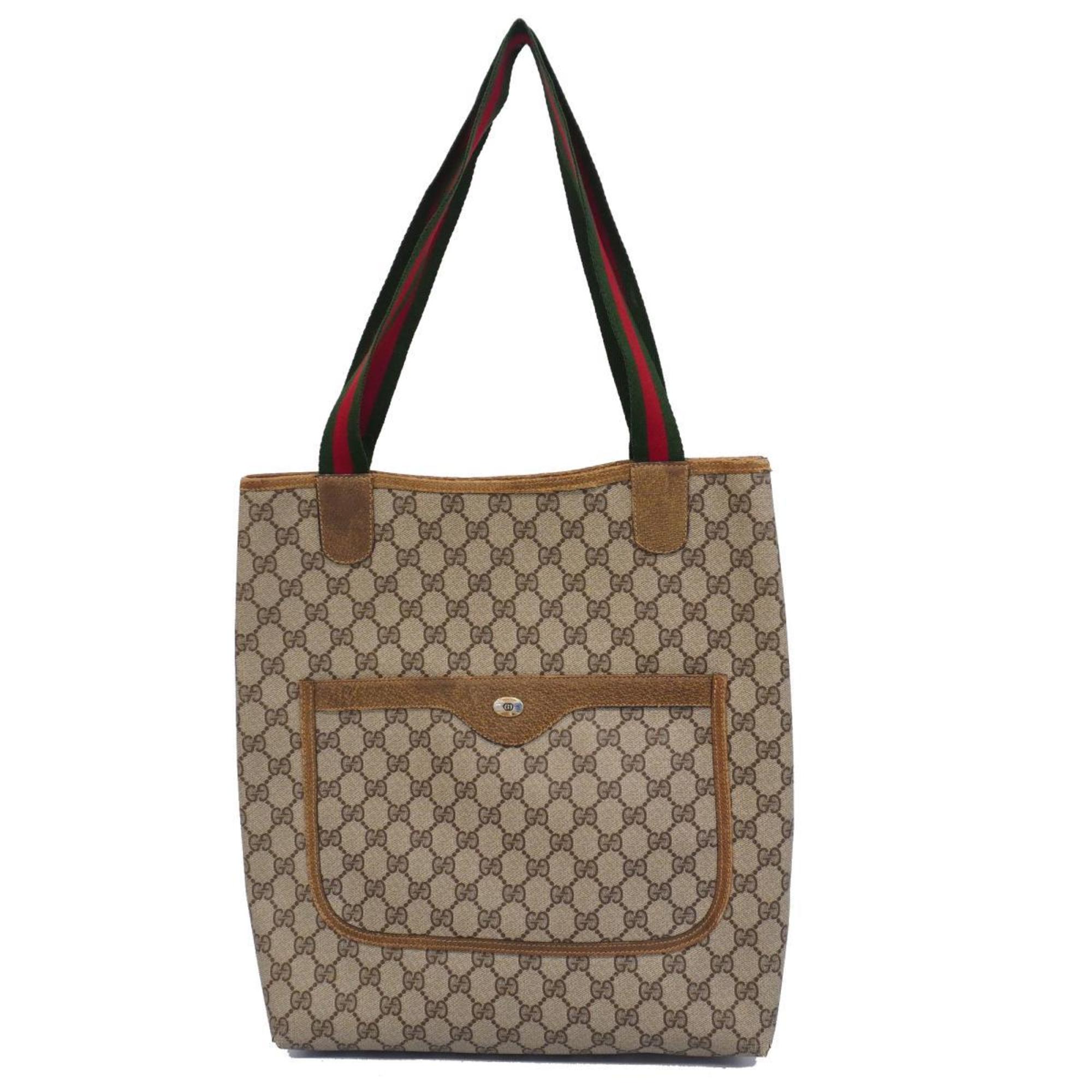 グッチ(Gucci) グッチ トートバッグ GGスプリーム シェリーライン 39 02 003  レザー ブラウン  レディース