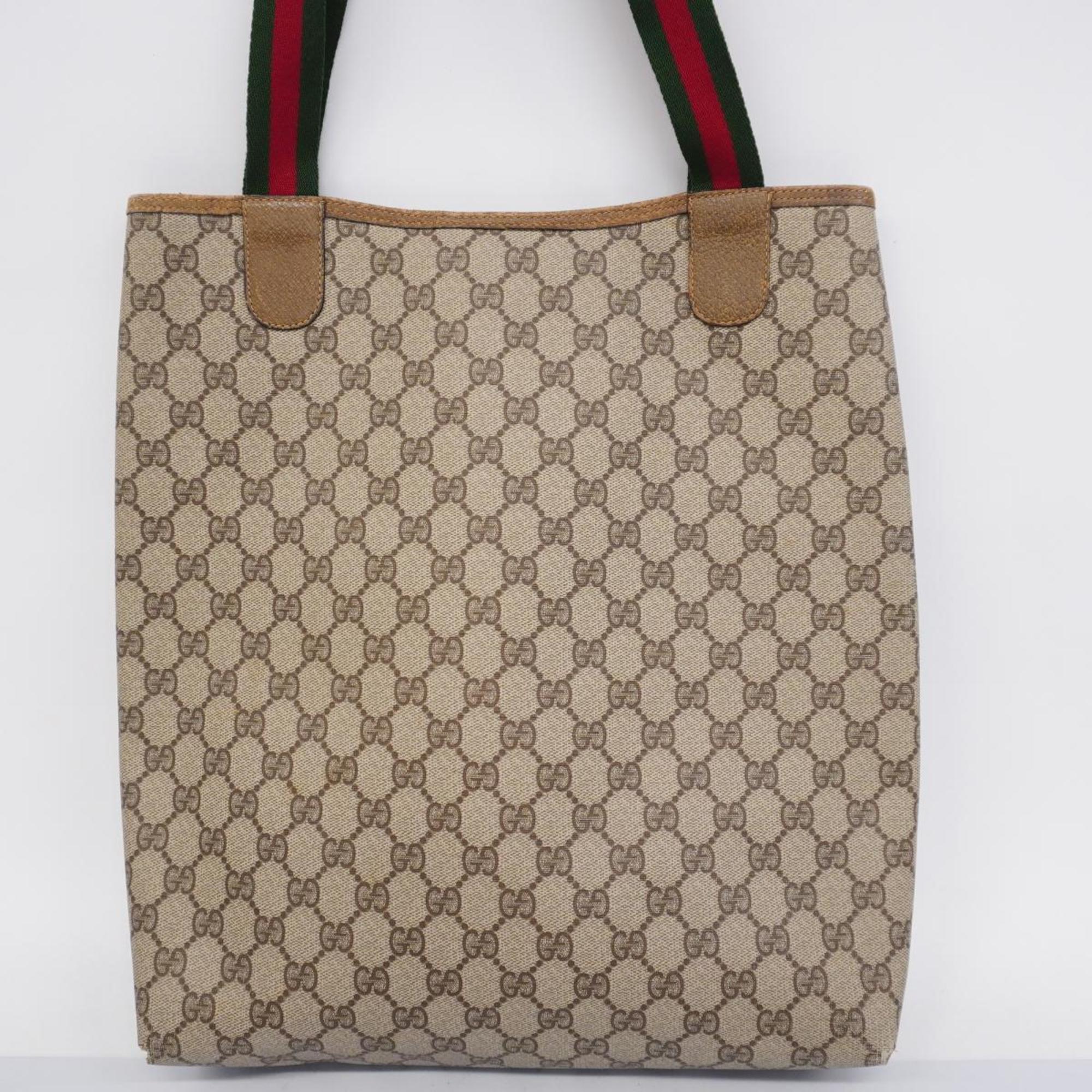 グッチ(Gucci) グッチ トートバッグ GGスプリーム シェリーライン 39 02 003  レザー ブラウン  レディース