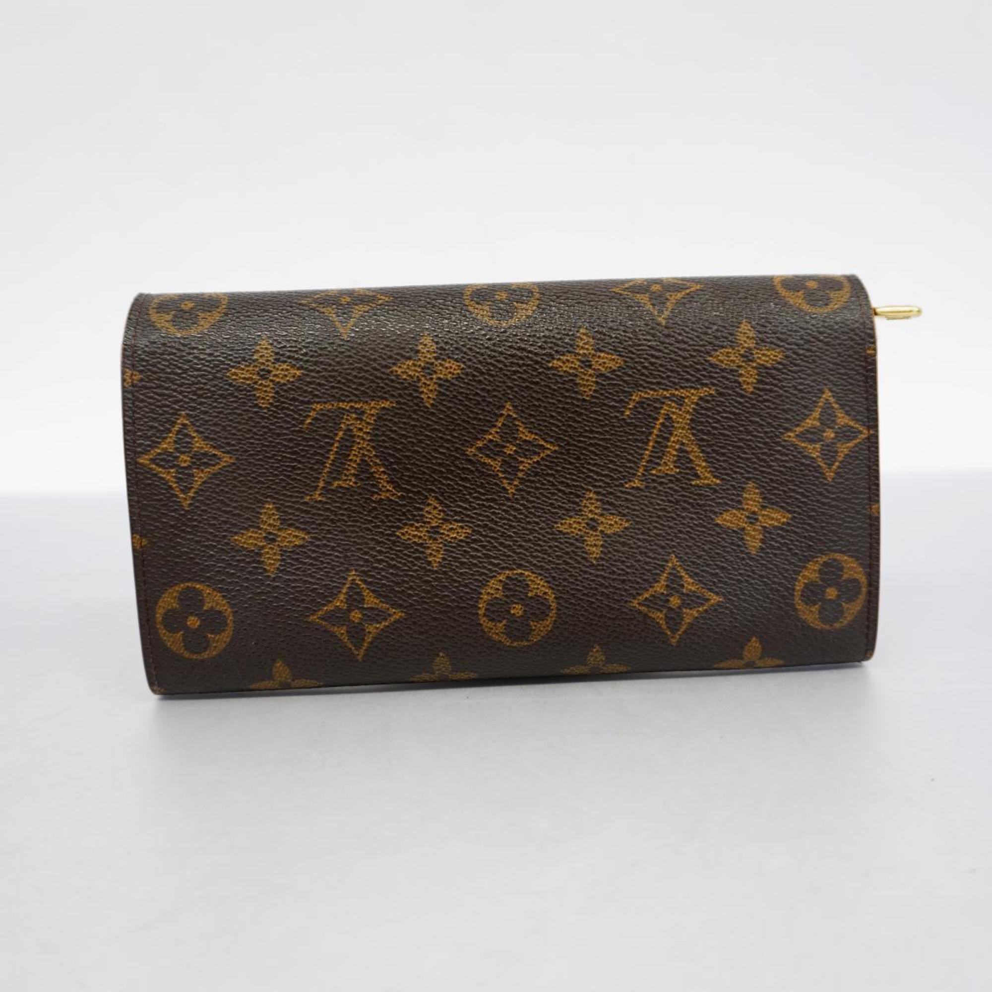 ルイ・ヴィトン(Louis Vuitton) ルイ・ヴィトン 長財布 モノグラム ポルトモネクレディ M61725 ブラウンレディース