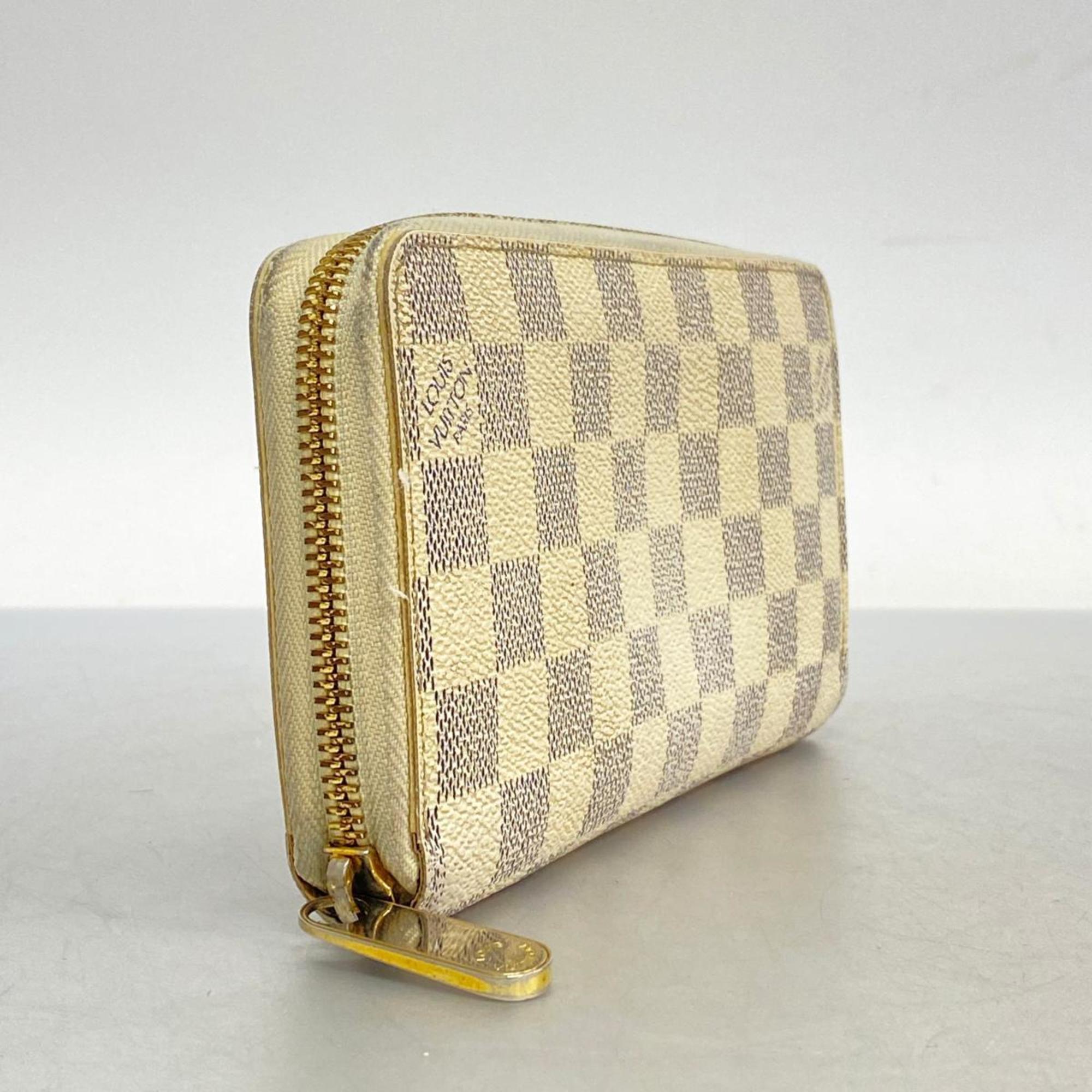 ルイ・ヴィトン(Louis Vuitton) ルイ・ヴィトン 長財布 ダミエ・アズール ジッピーウォレット N60019 ホワイトメンズ レディース