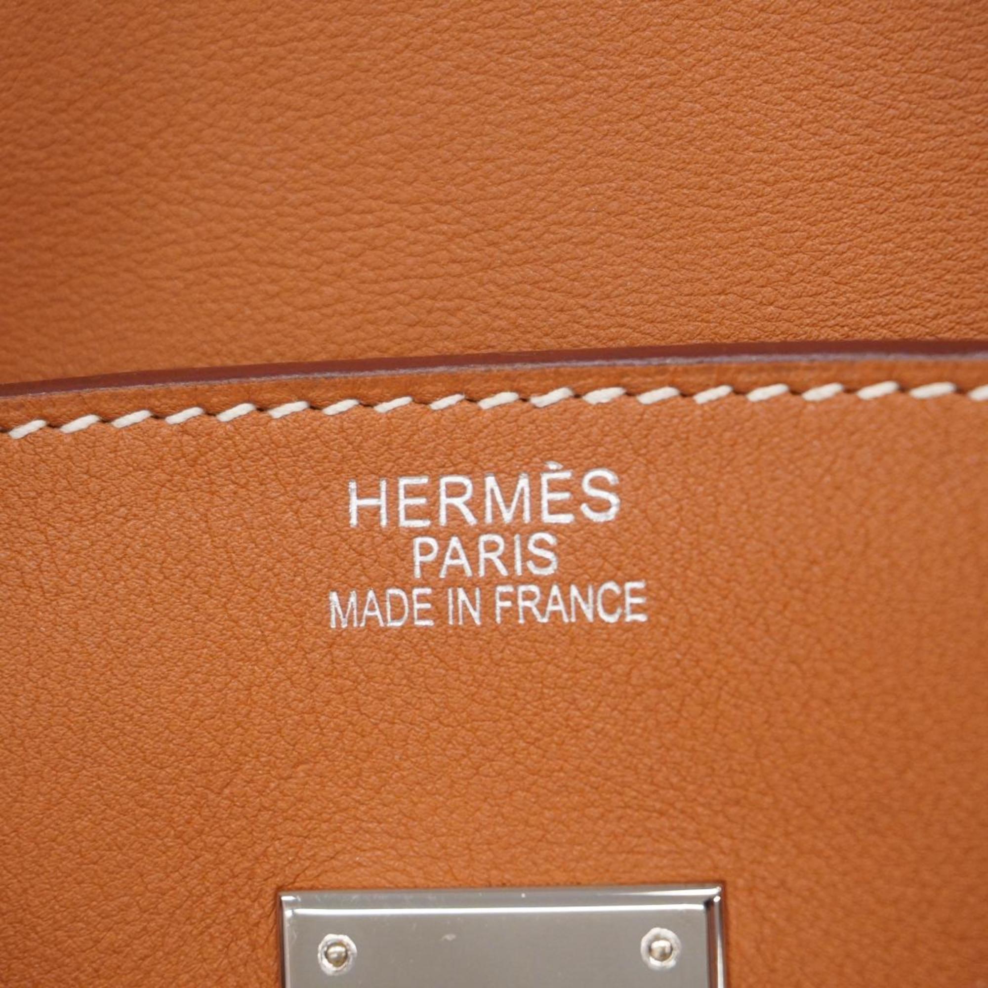 エルメス(Hermes) エルメス ハンドバッグ バーキン35 □K刻印 スイフト ゴールド   レディース