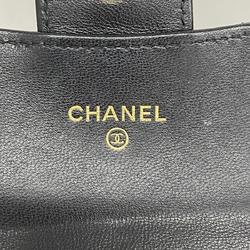 シャネル(Chanel) シャネル 長財布 マトラッセ ラムスキン ブラック   レディース