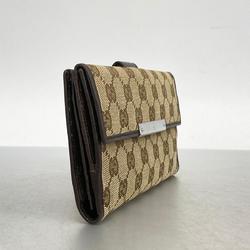 グッチ(Gucci) グッチ 長財布 GGキャンバス キャンバス ブラウン   レディース