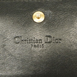 クリスチャン・ディオール(Christian Dior) クリスチャンディオール 財布 カナージュ エナメル ブラック シャンパン  レディース