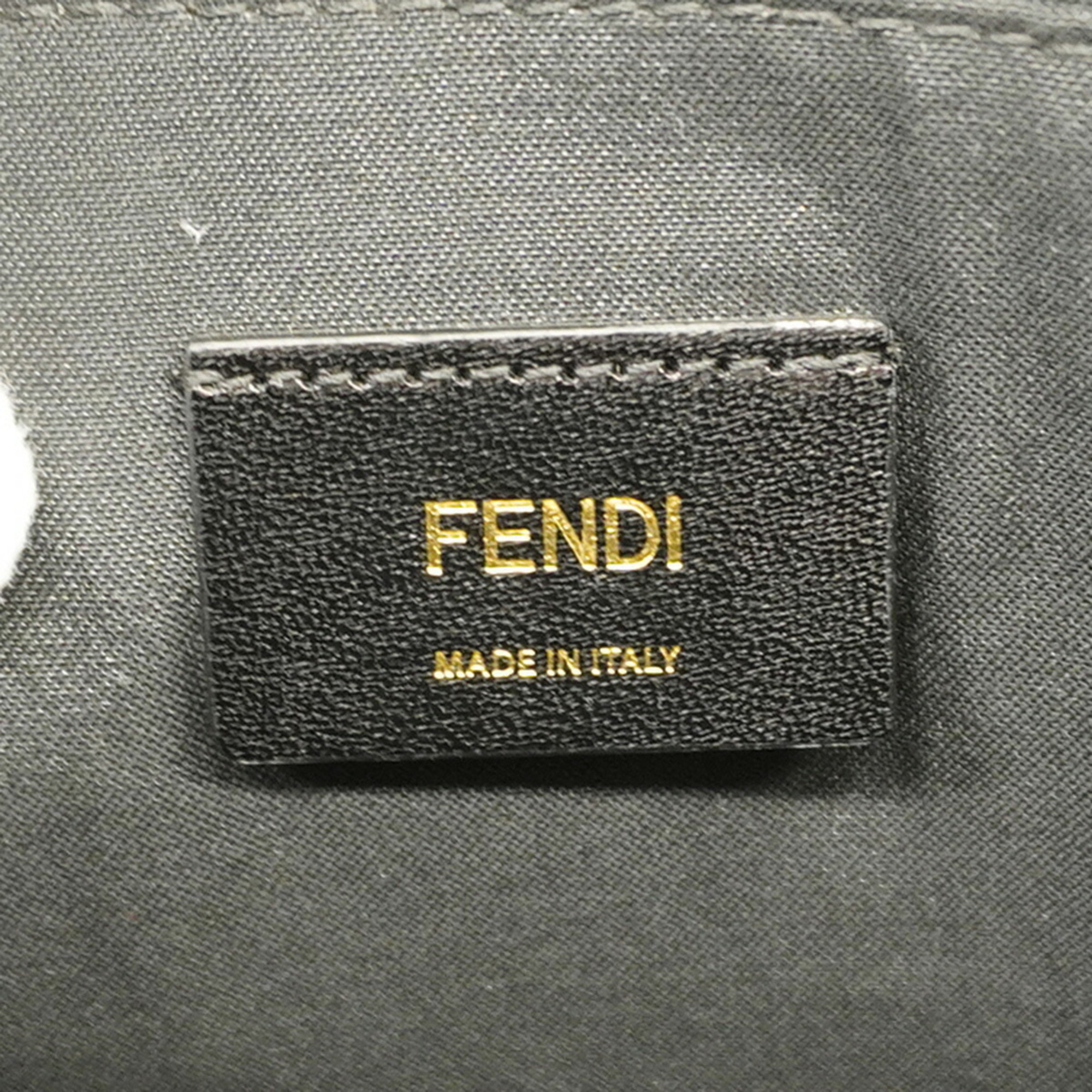 フェンディ(Fendi) フェンディ クラッチバッグ モンスター レザー ブラック   メンズ