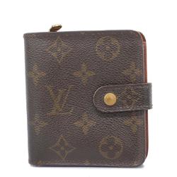 ルイ・ヴィトン(Louis Vuitton) ルイ・ヴィトン 財布 モノグラム コンパクトジップ  M61667 ブラウンレディース