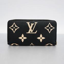 ルイ・ヴィトン(Louis Vuitton) ルイ・ヴィトン 長財布 モノグラム・アンプラント バイカラー ジッピーウォレット M80481 ブラック ベージュメンズ レディース