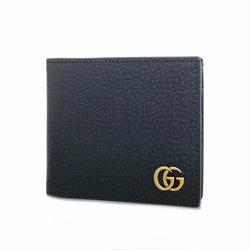 グッチ(Gucci) グッチ 財布 GGマーモント 428725 レザー ブラック   メンズ