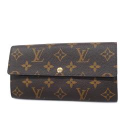 ルイ・ヴィトン(Louis Vuitton) ルイ・ヴィトン 長財布 モノグラム ポルトフォイユサラ レオパード M60104 ブラウン ブルーアンフィニレディース