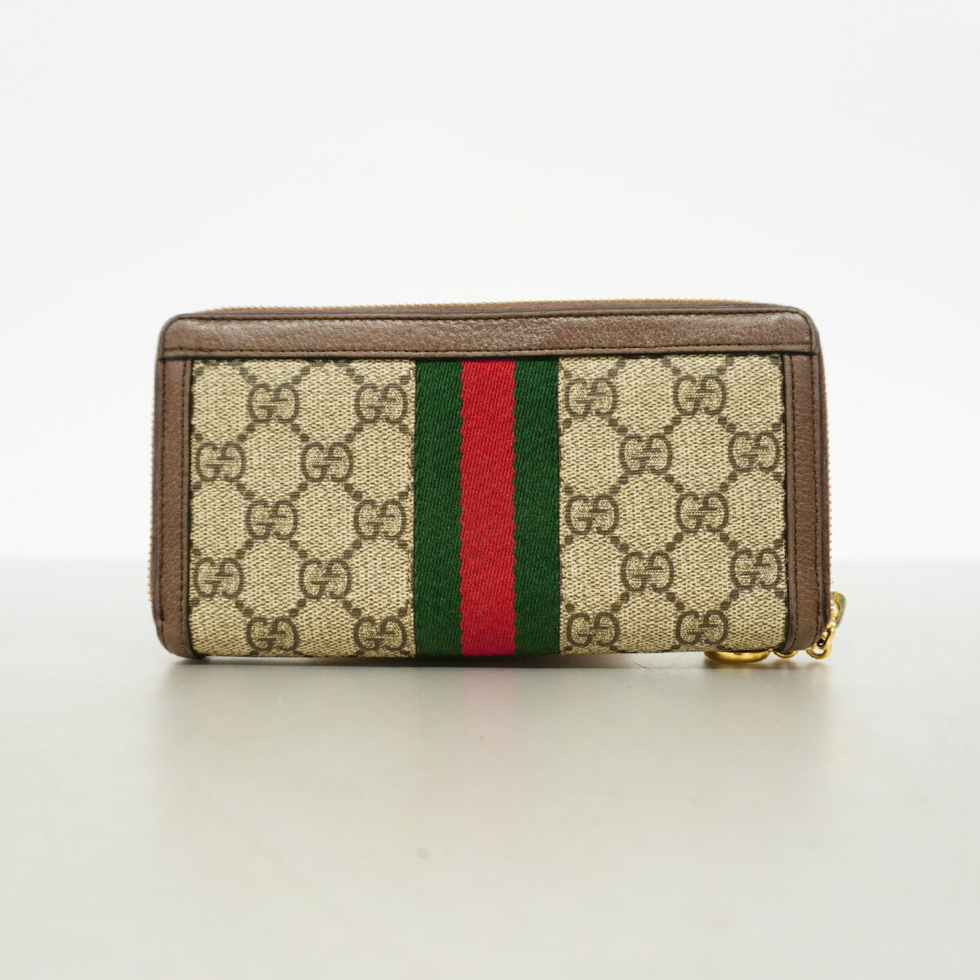 グッチ(Gucci) グッチ 長財布 オフィディア  レザー ブラウン   レディース