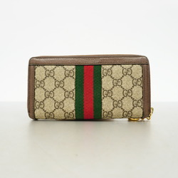 グッチ(Gucci) グッチ 長財布 オフィディア  レザー ブラウン   レディース