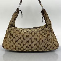 グッチ(Gucci) グッチ ショルダーバッグ GGキャンバス シェリーライン 146243 キャンバス ブラウン   レディース