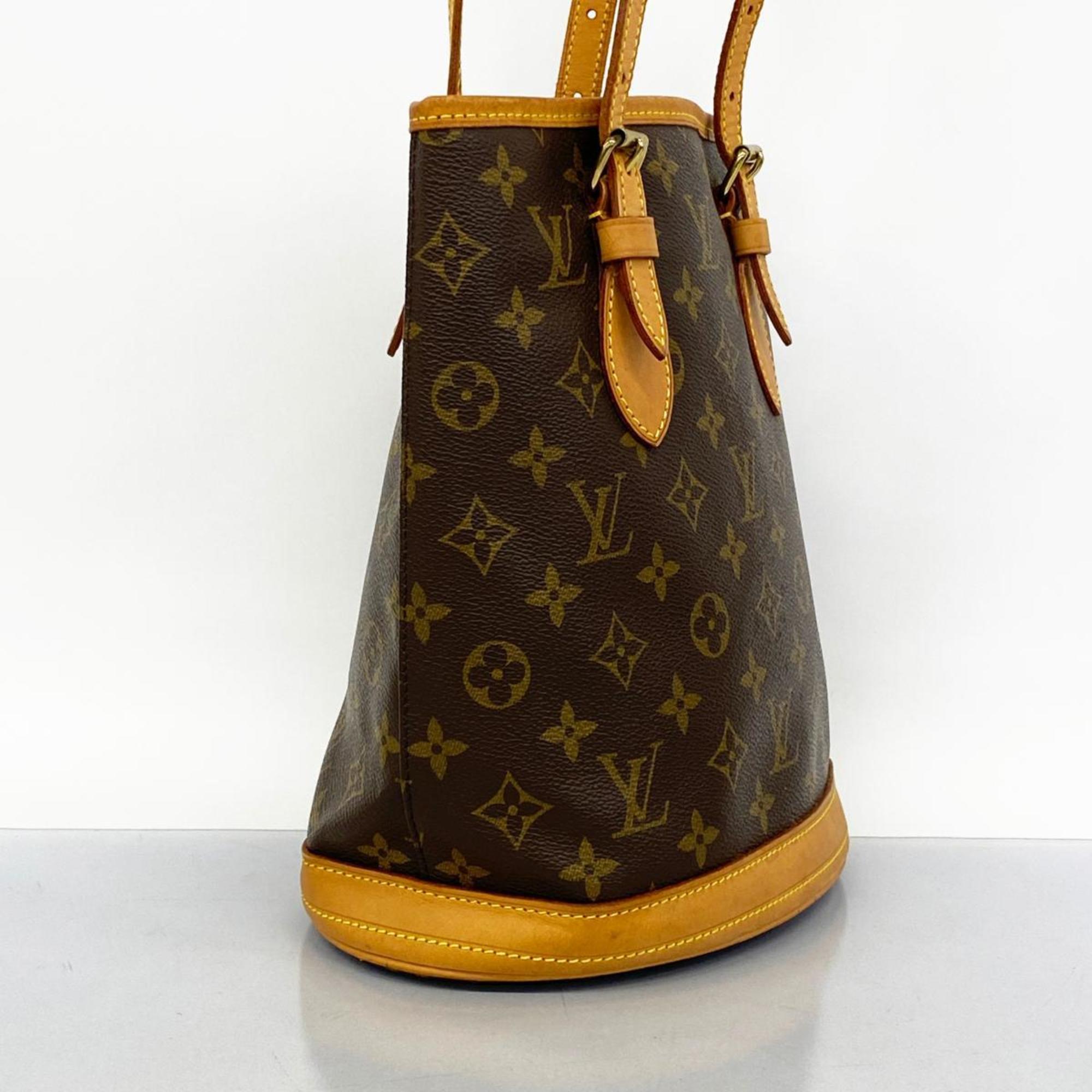 ルイ・ヴィトン(Louis Vuitton) ルイ・ヴィトン トートバッグ モノグラム バケットPM M42238 ブラウンレディース