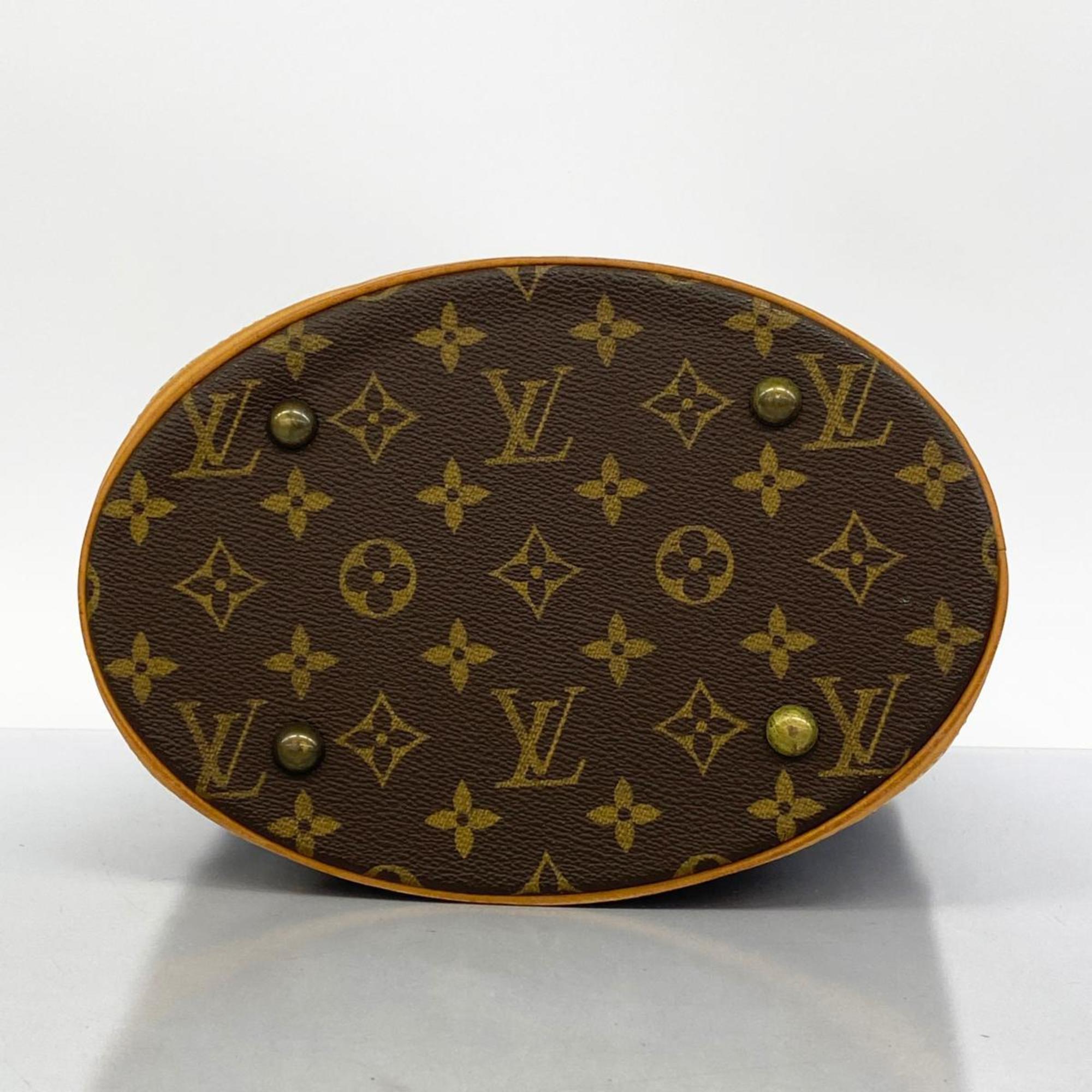 ルイ・ヴィトン(Louis Vuitton) ルイ・ヴィトン トートバッグ モノグラム バケットPM M42238 ブラウンレディース