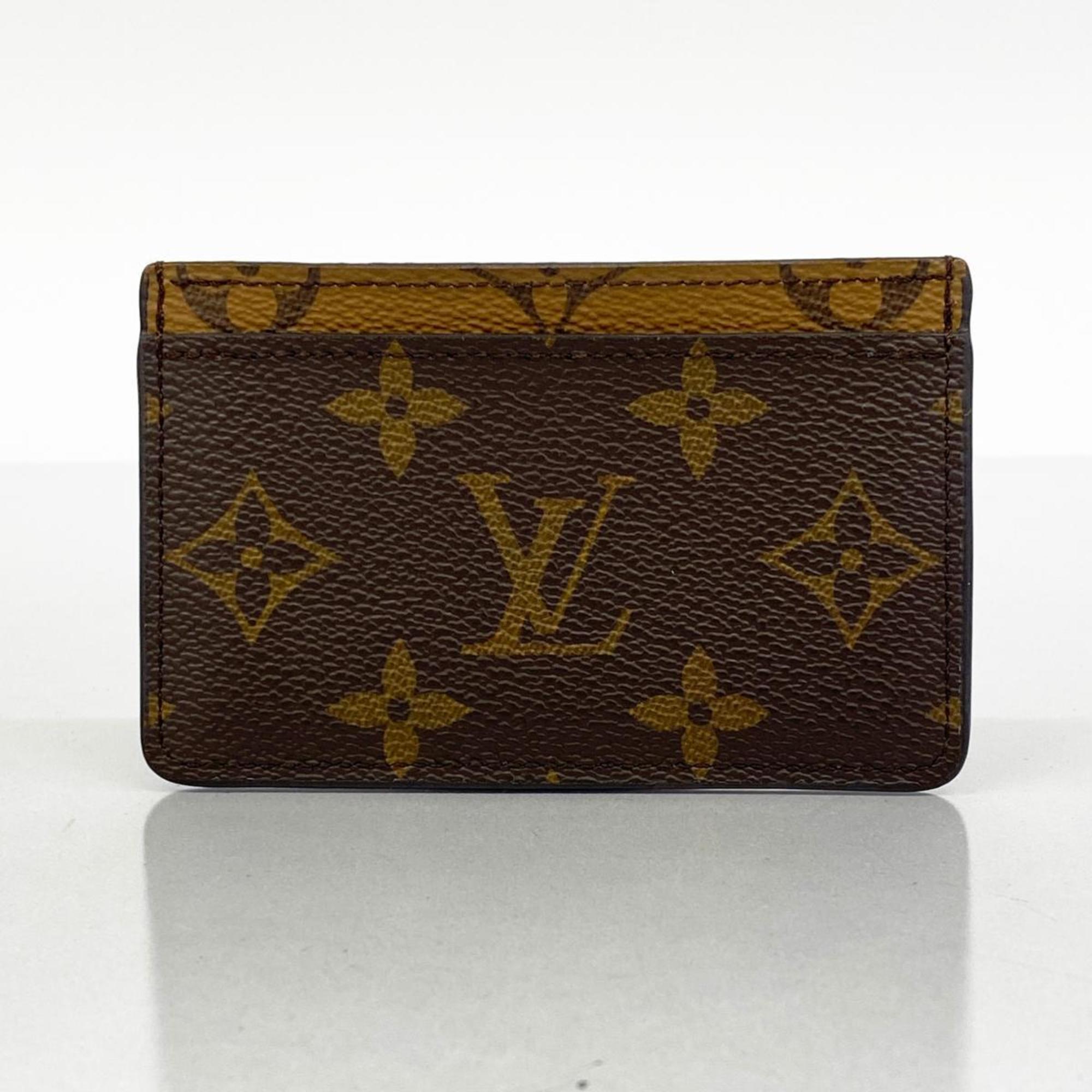 ルイ・ヴィトン(Louis Vuitton) ルイ・ヴィトン 名刺入れ・カードケース モノグラム・リバース ポルトカルトサーンプル M69161 ブラウンレディース