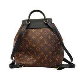 ルイ・ヴィトン(Louis Vuitton) ルイ・ヴィトン リュックサック モノグラム・マカサー モンスリPM NM M45515 ブラウン ノワールレディース