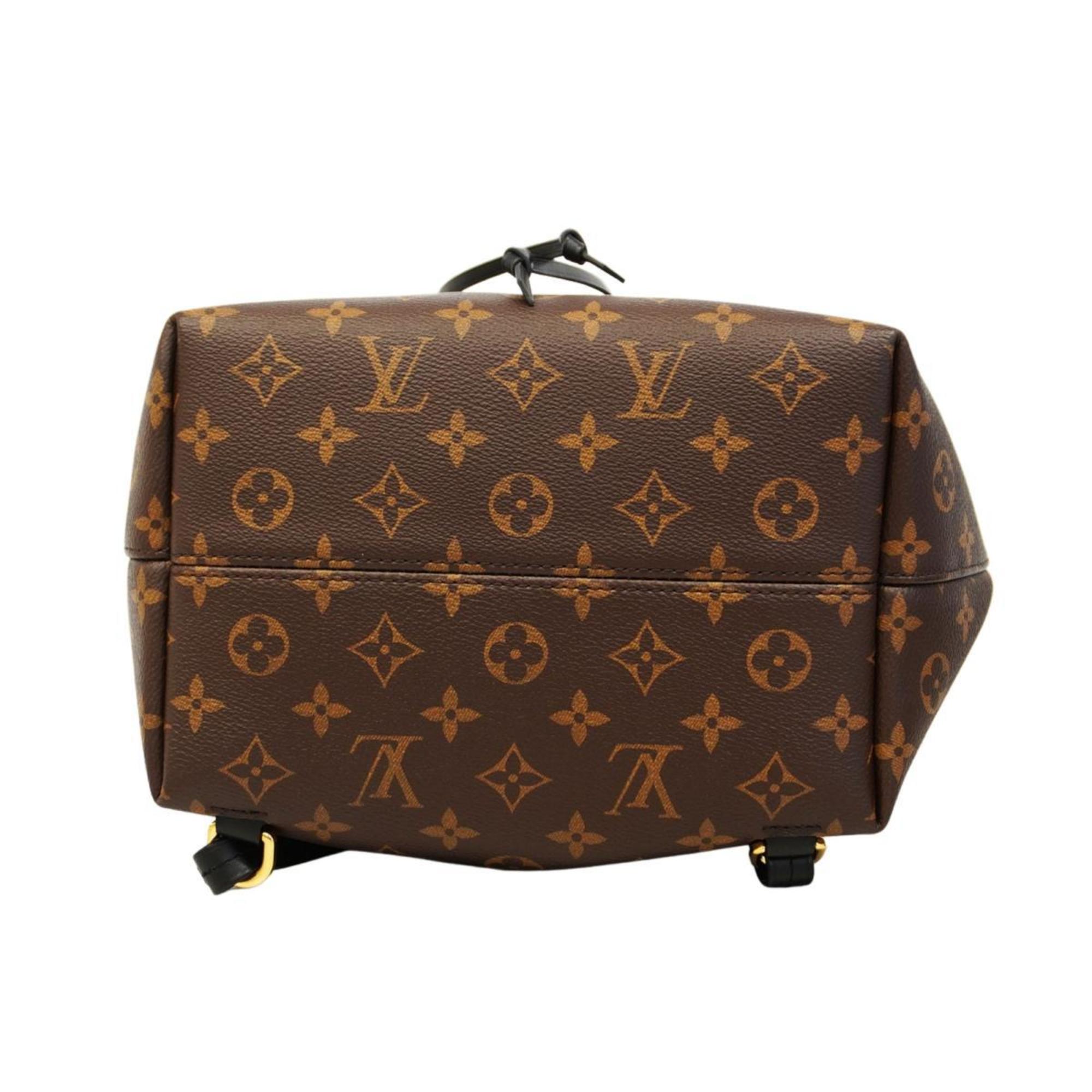 ルイ・ヴィトン(Louis Vuitton) ルイ・ヴィトン リュックサック モノグラム・マカサー モンスリPM NM M45515 ブラウン ノワールレディース