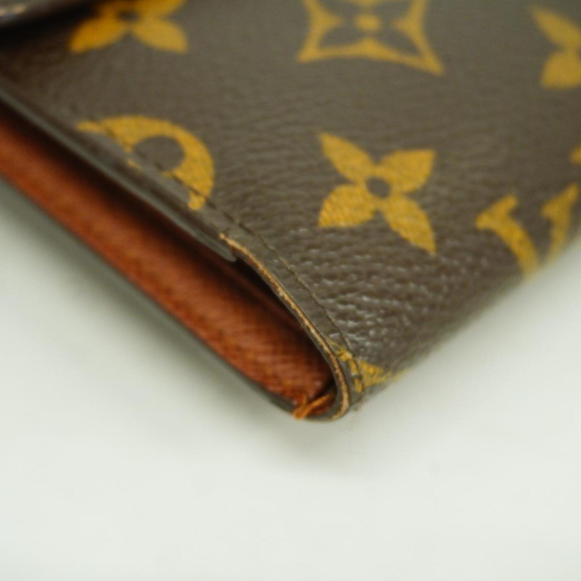 ルイ・ヴィトン(Louis Vuitton) ルイ・ヴィトン 三つ折り財布 モノグラム ポルトトレゾールエテュイパピエ M61202 ブラウンメンズ レディース