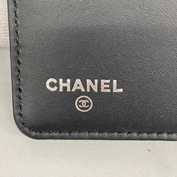 シャネル(Chanel) シャネル 長財布 パテントレザー ブラック  メンズ レディース