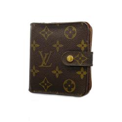 ルイ・ヴィトン(Louis Vuitton) ルイ・ヴィトン 財布 モノグラム コンパクトジップ M61667 ブラウンメンズ レディース