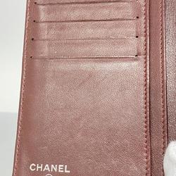 シャネル(Chanel) シャネル 財布 マトラッセ ラムスキン ブラック ブラウン   レディース