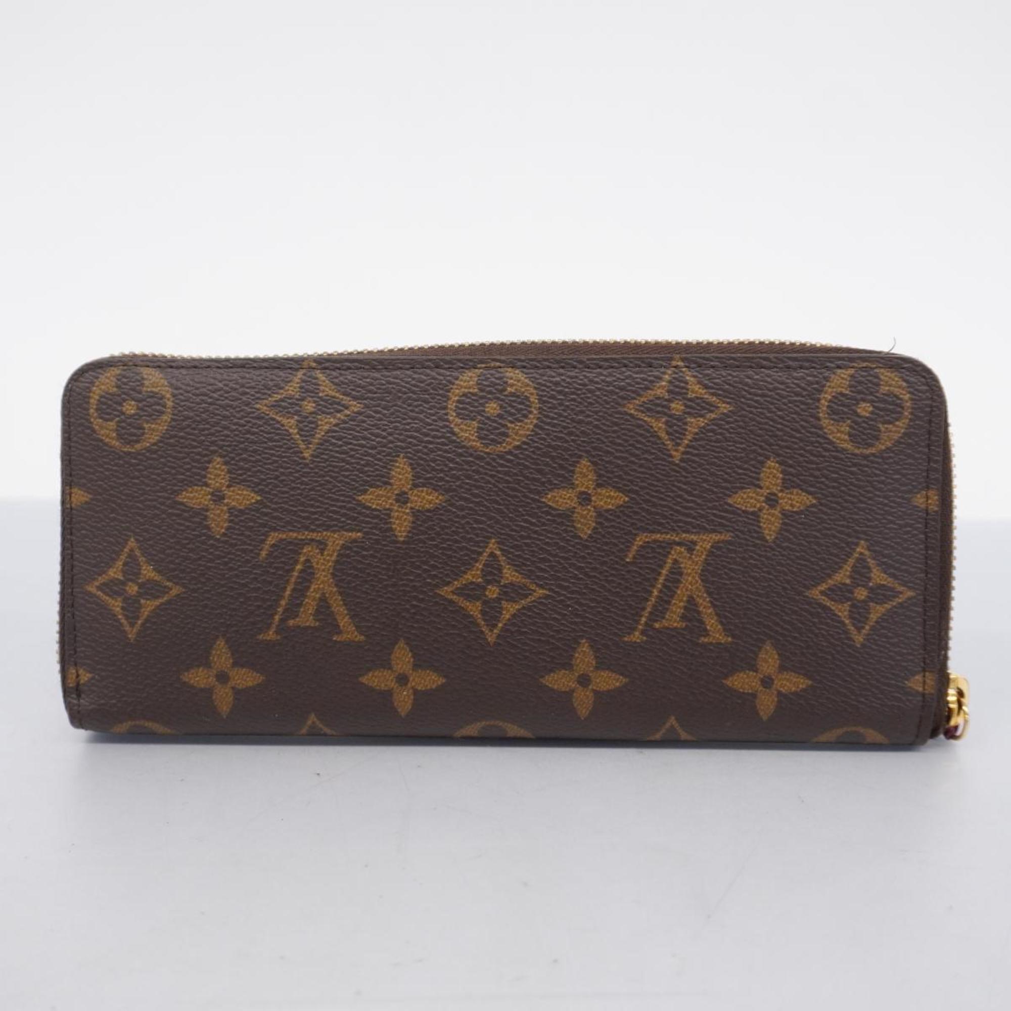 ルイ・ヴィトン(Louis Vuitton) ルイ・ヴィトン 長財布 モノグラム ポルトフォイユクレマンス M60742 ブラウン フューシャレディース