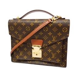 ルイ・ヴィトン(Louis Vuitton) ルイ・ヴィトン ショルダーバッグ モノグラム モンソー M51185 ブラウンレディース