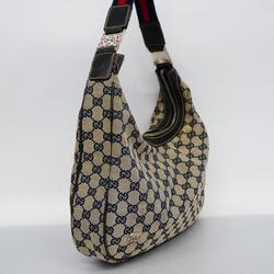 グッチ(Gucci) グッチ ショルダーバッグ GGキャンバス 145757 キャンバス ネイビー   レディース