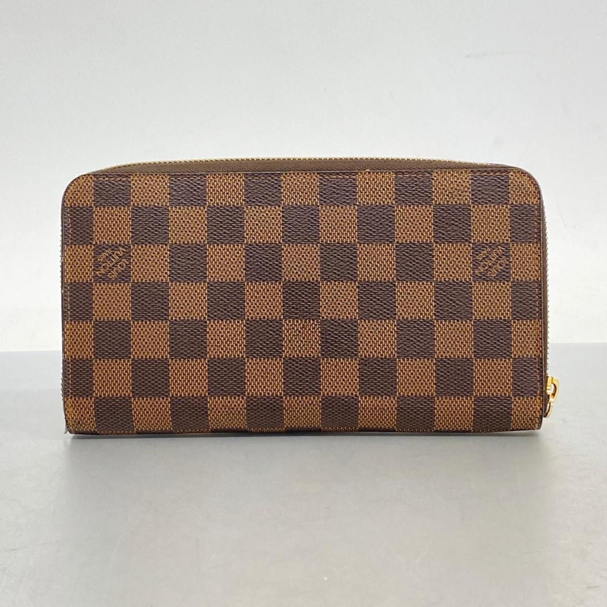 ルイ・ヴィトン(Louis Vuitton) ルイ・ヴィトン 長財布 ダミエ ジッピーオーガナイザー N60003 エベヌメンズ レディース