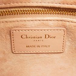 クリスチャン・ディオール(Christian Dior) クリスチャンディオール ハンドバッグ カナージュ レディディオール レザー ピンクベージュ シャンパン  レディース