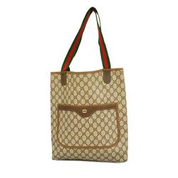 グッチ(Gucci) グッチ トートバッグ GGスプリーム シェリーライン 40 02 003  レザー ブラウン ベージュ   レディース