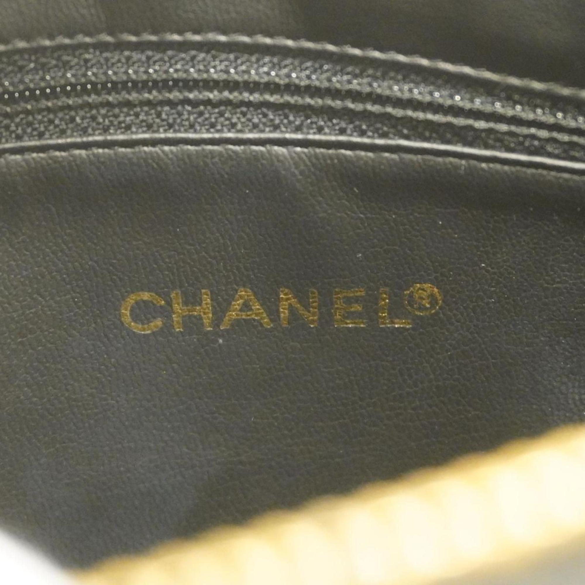 シャネル(Chanel) シャネル ショルダーバッグ チェーンショルダー キャビアスキン ブラック   レディース