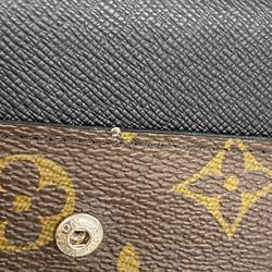 ルイ・ヴィトン(Louis Vuitton) ルイ・ヴィトン 三つ折り長財布 モノグラム・マカサー ポルトフォイユロン M60168 ブラウン ブラックメンズ