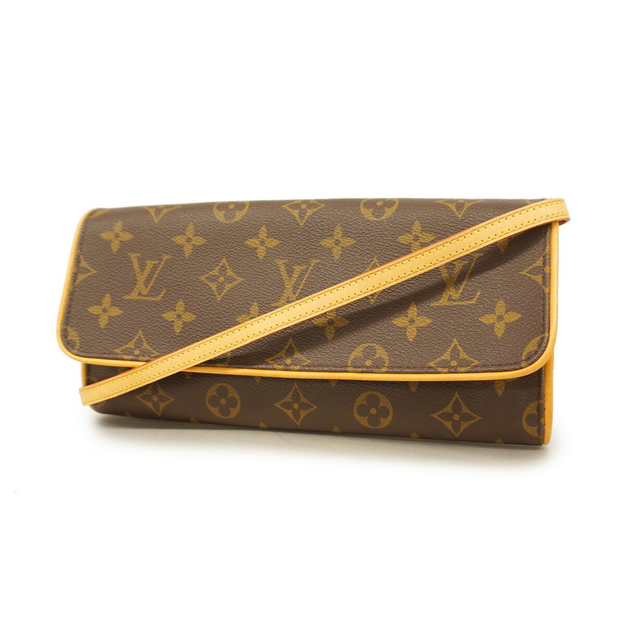 ルイ・ヴィトン(Louis Vuitton) ルイ・ヴィトン ショルダーバッグ モノグラム ポシェットツインGM M51852 ブラウンレディース