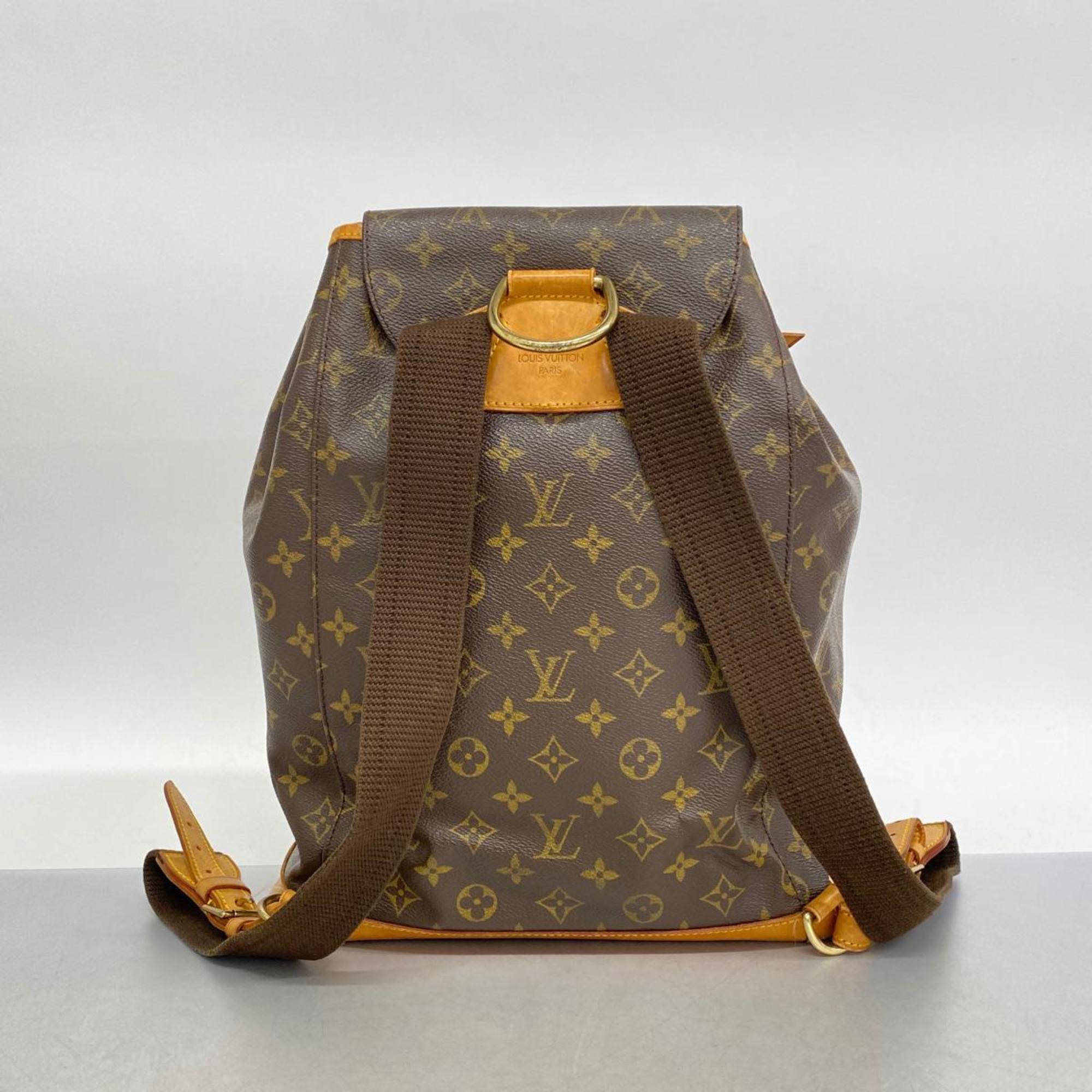 ルイ・ヴィトン(Louis Vuitton) ルイ・ヴィトン リュックサック モノグラム モンスリGM M51135 ブラウンメンズ レディース