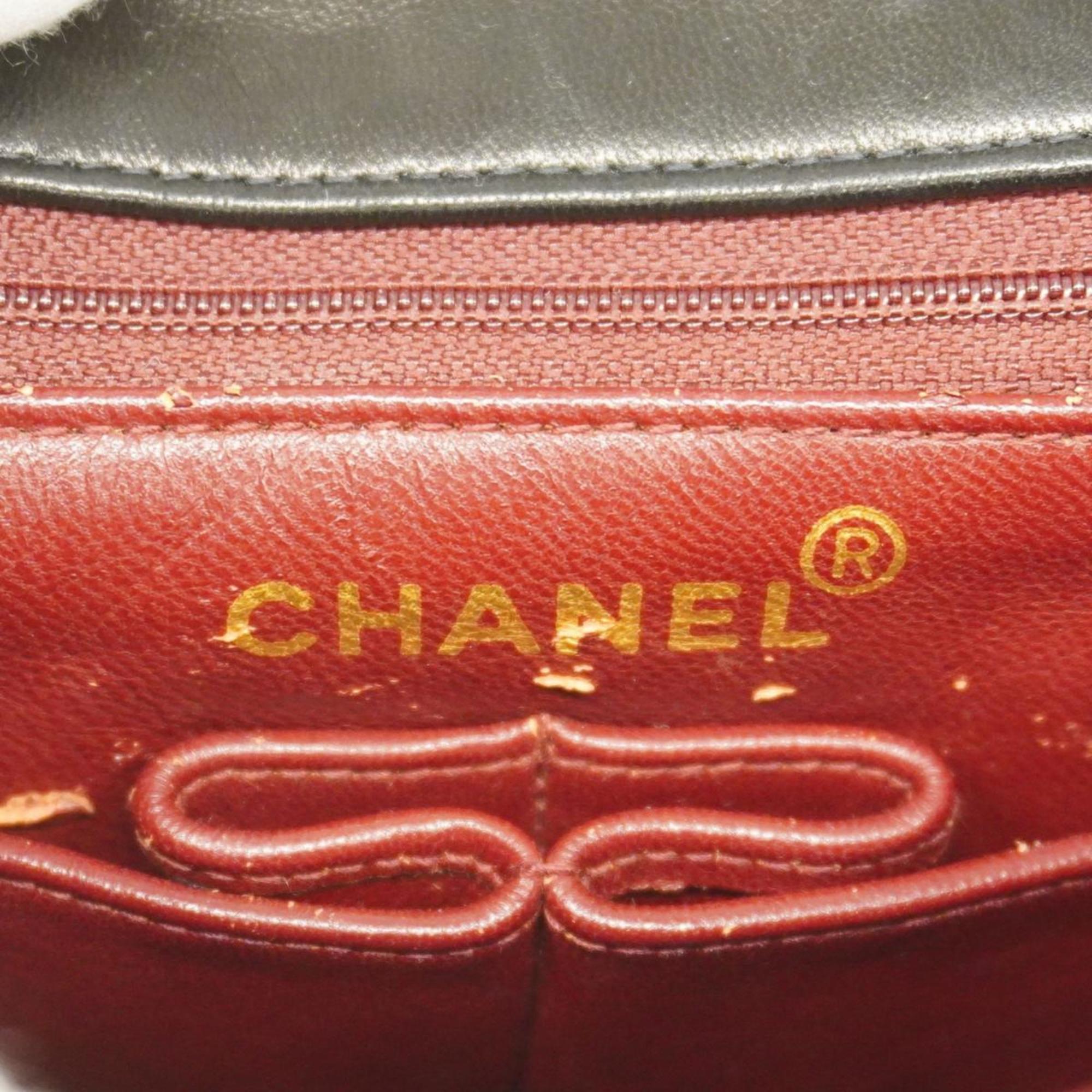 シャネル(Chanel) シャネル ショルダーバッグ マトラッセ チェーンショルダー ラムスキン ブラック   レディース