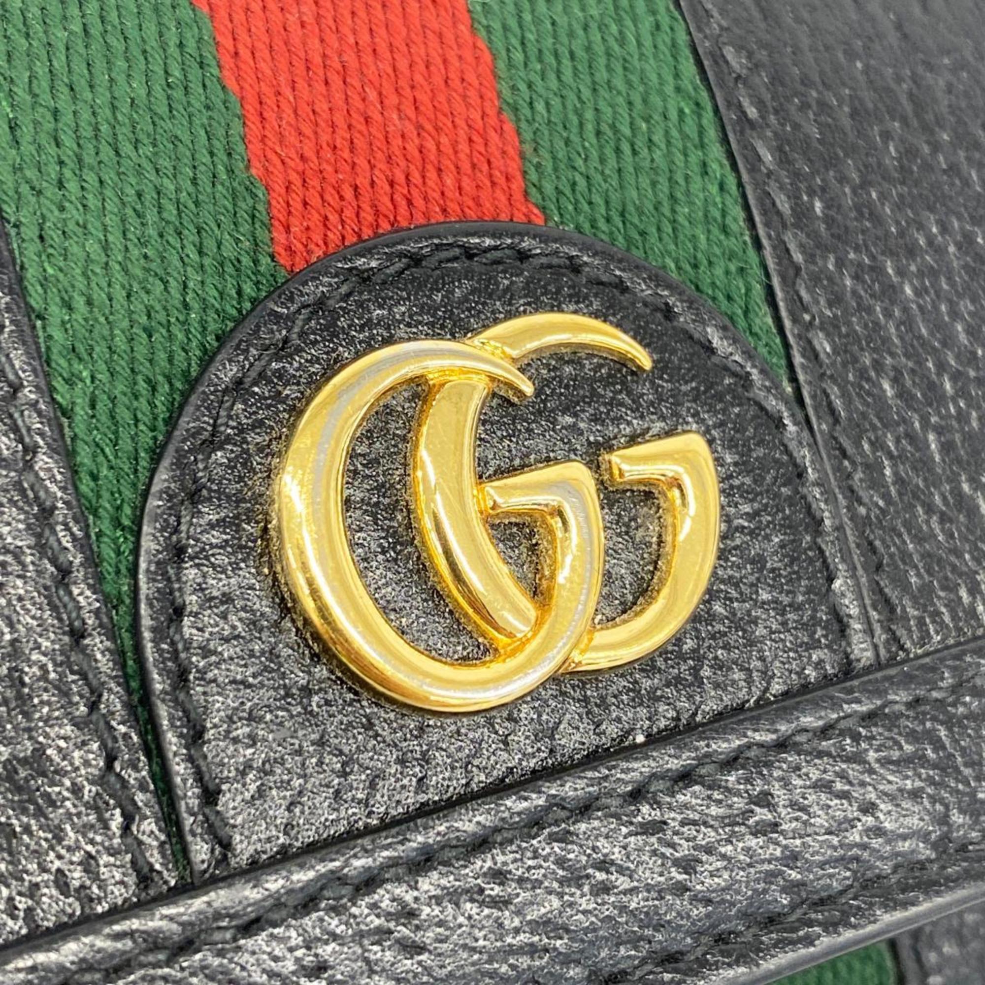 グッチ(Gucci) グッチ 長財布 オフィディア 719886 レザー ブラック   メンズ レディース